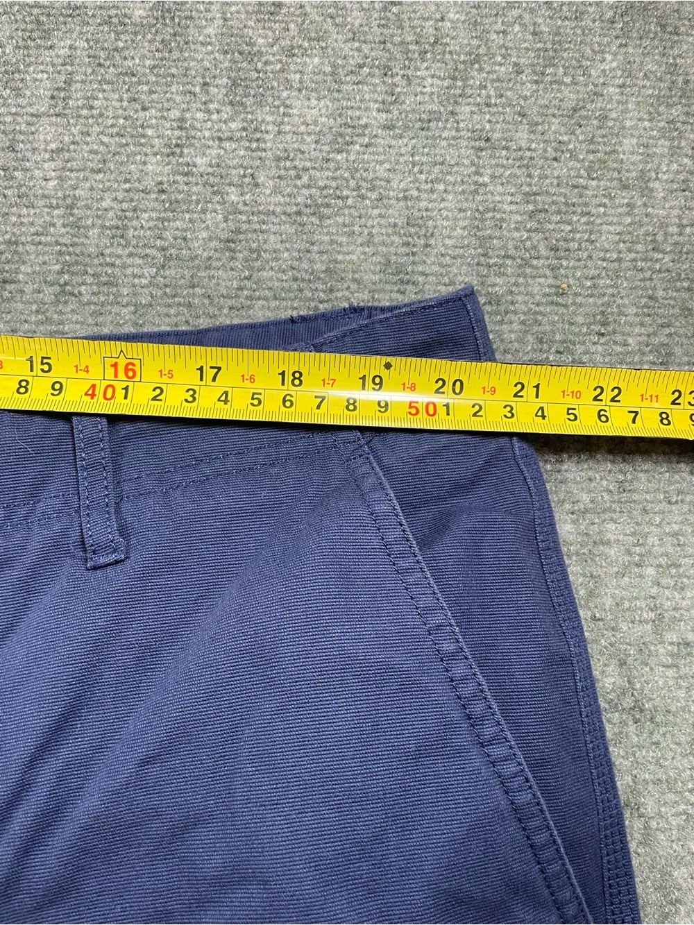 Men's Flat Front Navy‎ Blue Shorts - Lightweight Casual Wear - Picture 4 of 9